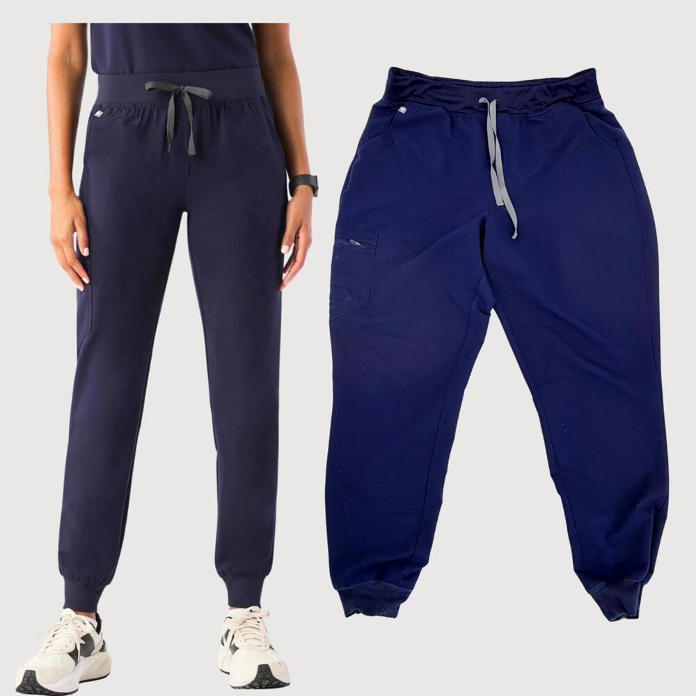 FIGS Zamora Jogger Scrub Pants Navy Blue XL